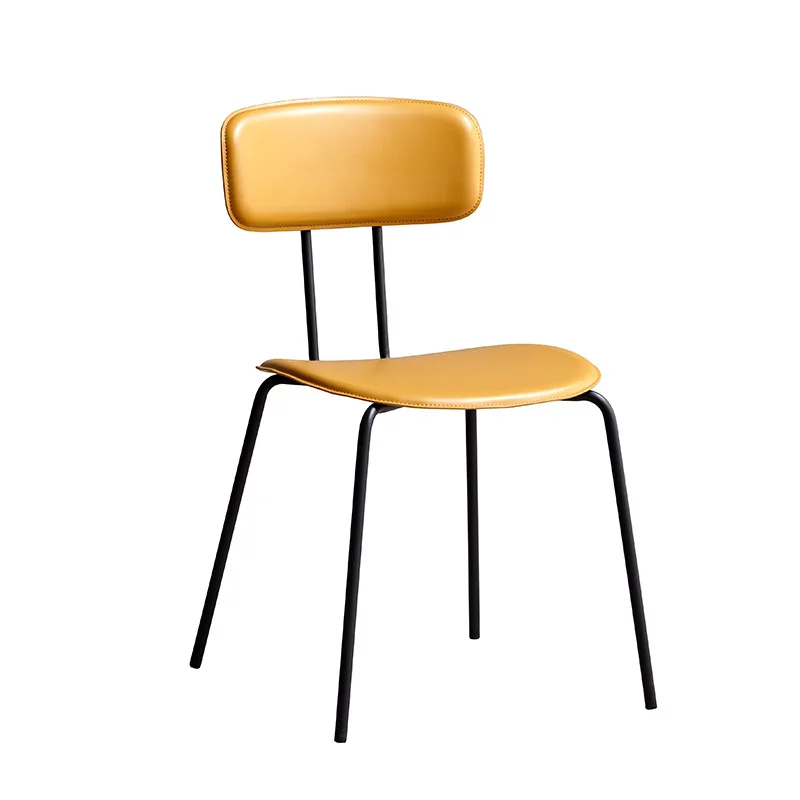 

Customizable Nordic light luxury simple backrest light bar chair
