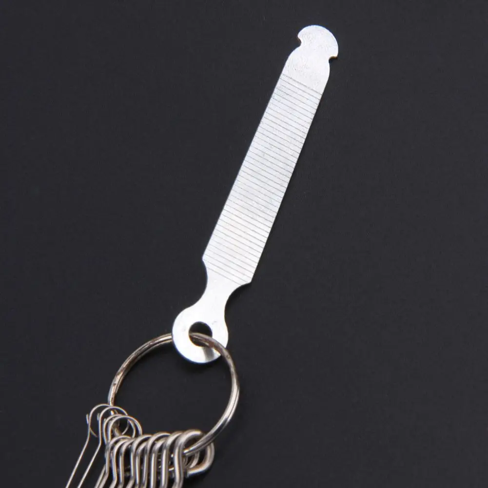 ABVS กีตาร์ Nut Slotting สะพาน Pin Hole Slot File Kit Saw Rods Filing Set Luthier