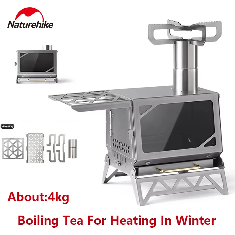 

Naturehike Winter Firewood Heater Camping Outdoor Fire Wood Stove Burner Cooking Furnace Kitchen Supply Portable Lightweight