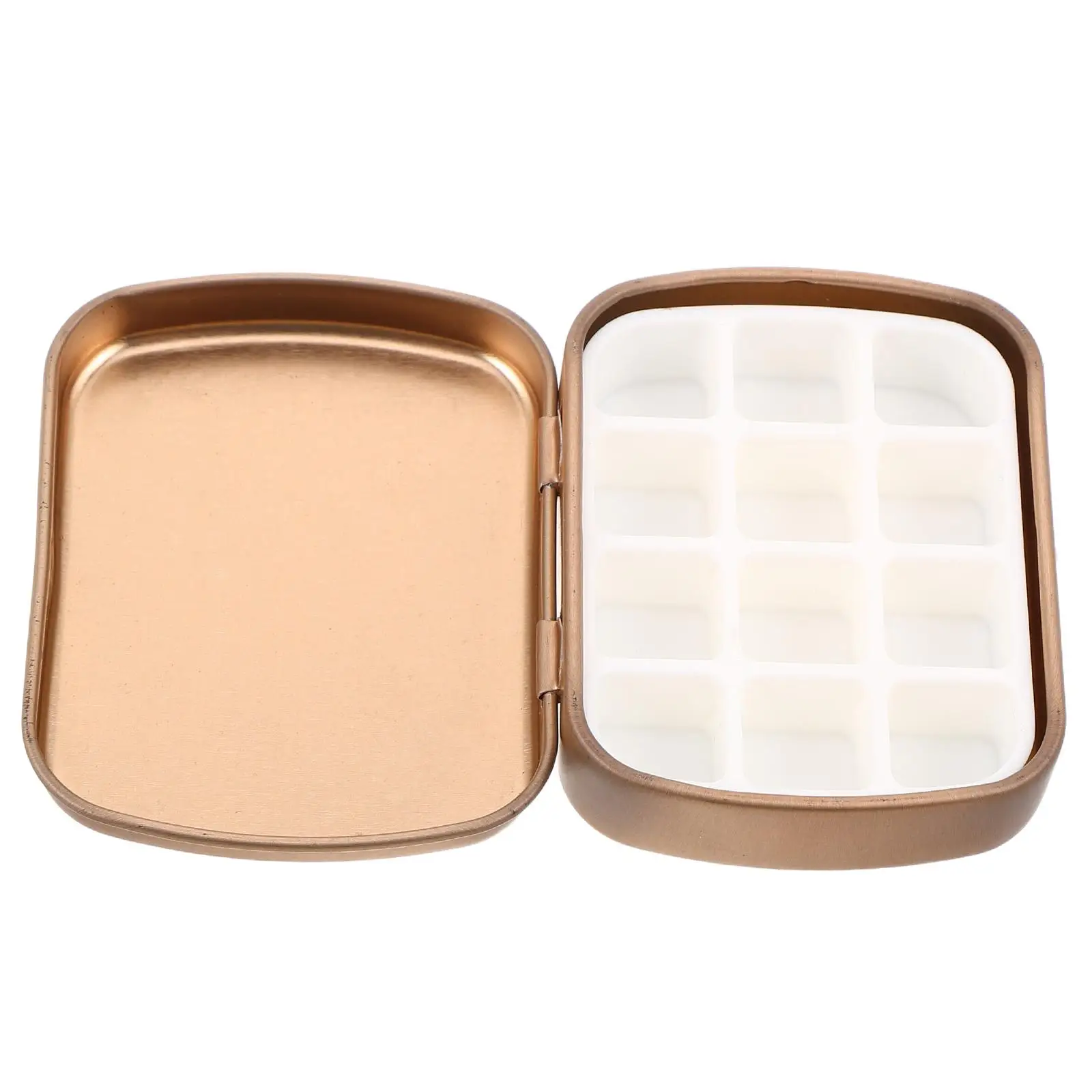 

Empty Nail Compartments Rose Gold 60x45x15mm Nail Mixing Palette Pigment Palette Art Storage Tray Color Mixing Tool