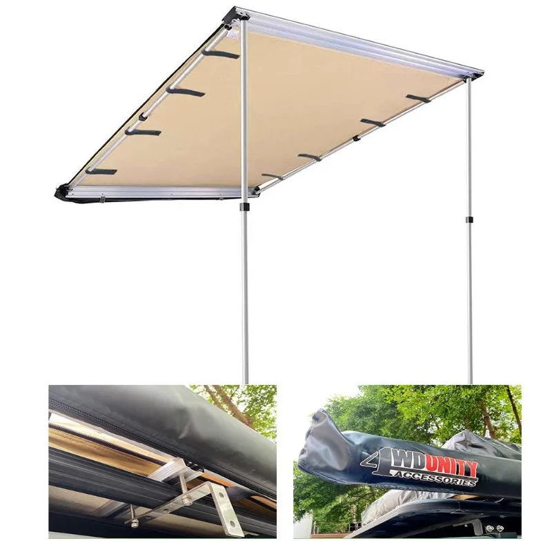 Car Side Canopy Hjumping Outdoor Shelters  Camping   Portable Foldable Hiking Shade  Aluminum Alloy 3-4 People Beach Umbrella