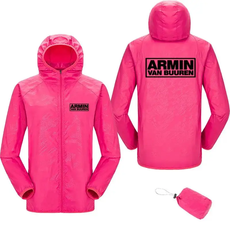 ARMIN VAN BUUREN Men Thin Fur Jacket Waterproof Sun Protection Oversized Windbreaker Slim Fit Coat Pilot Fashion Unisex Clothing