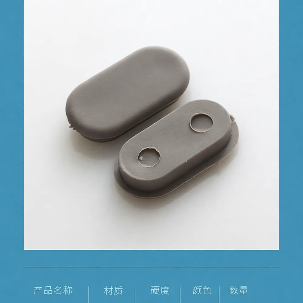 Toilet Seat Buffer Gasket Rubber Anti Slip Cushion Pad Impact Resistance Accessory For Bathroom Commode Lid Replacement