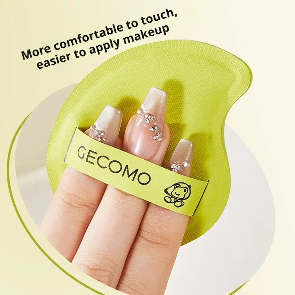 GECOMO 2 peças de pedidos de sopro de pó de marshmallow em forma de manga) pele seca, macia, dupla utilização e maquiagem e úmida (4 esponjas A6O6