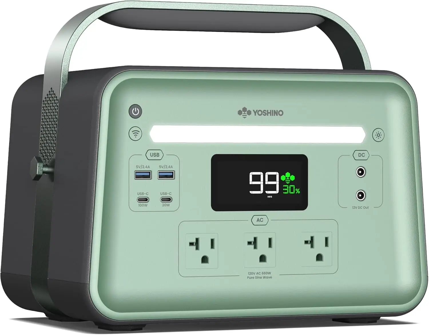 Solid-State Portable Power Station B660 SST, 602Wh Backup Battery with 3x AC Outlets 660W, Smart APP Control