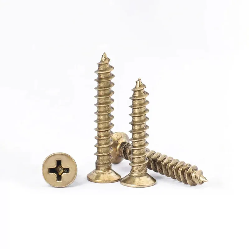 

Brass Phillips Flat Head Self Tapping Screw M3 to M6 for Wood & Plastic Anti-Rust