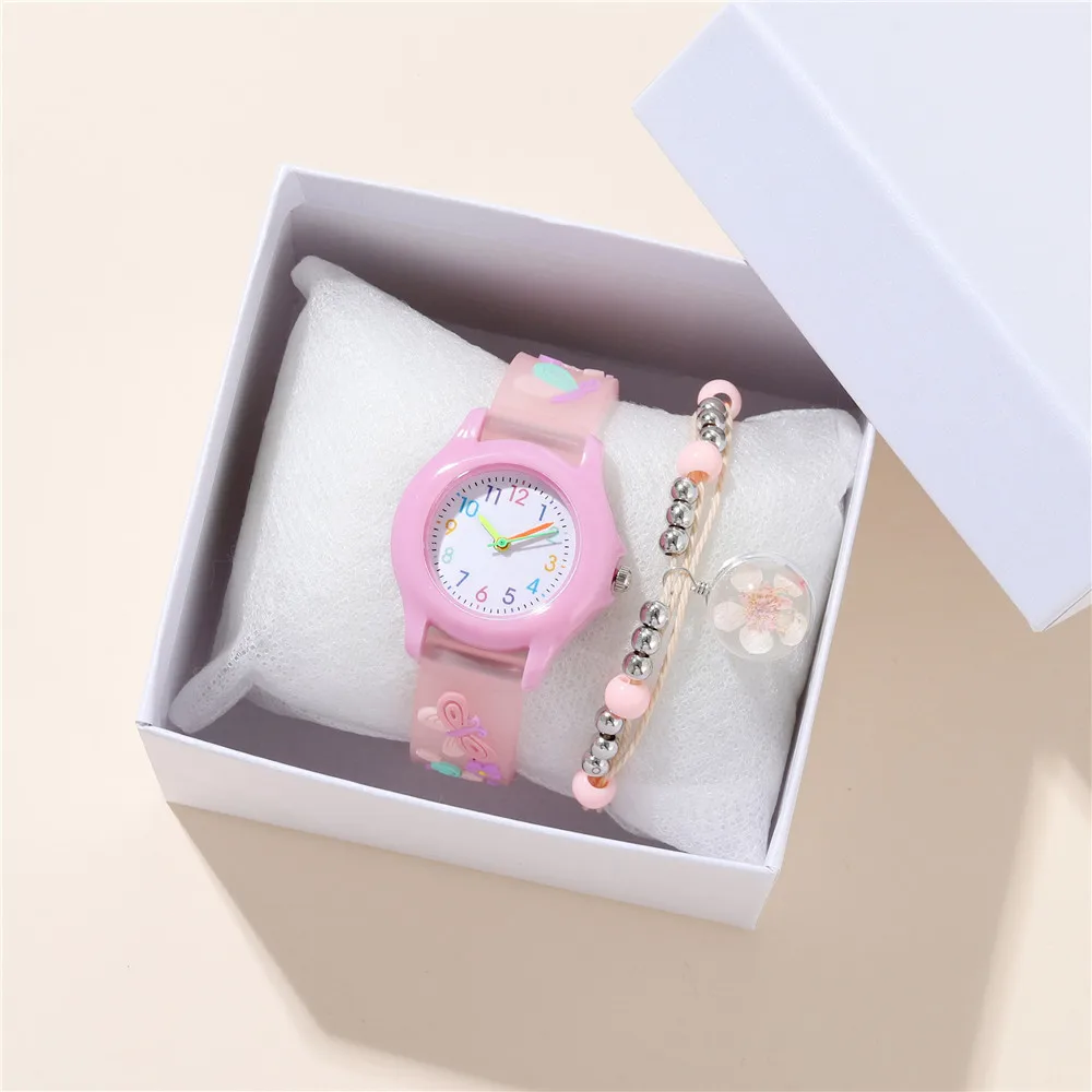 Cute Sweet Butterfly Style Children's Boys Girls Cartoon Watch