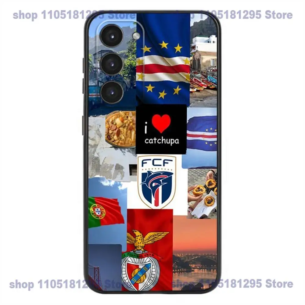 حافظة هاتف كيب فيردي لهاتف سامسونج جالاكسي A32,21s,22,31,52,53,72,73,Note20,8,9,10 غطاء أسود من السيليكون الناعم #4