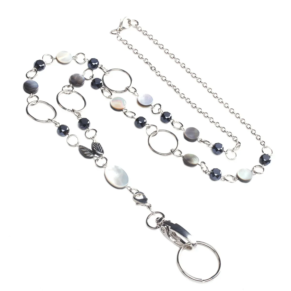 Cordino da donna con cordino in rilievo porta Badge per Badge bobina retrattile collana a catena cordini portachiavi accessori per infermiere