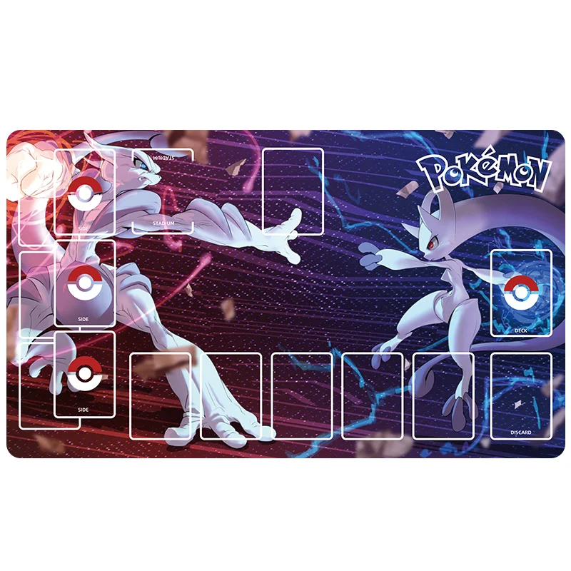 600X350X2Mm Ptcg Gengar Card Battle Table Mat Trainer Marnie Single Player Board Game Card Battle Mat Anime Cards Gift Toys