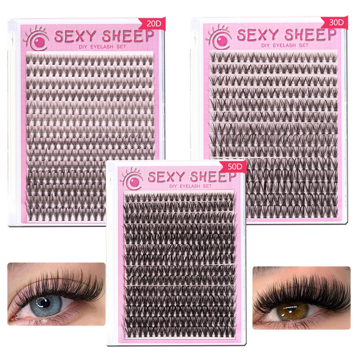 C Curl Lash Cluster… - image