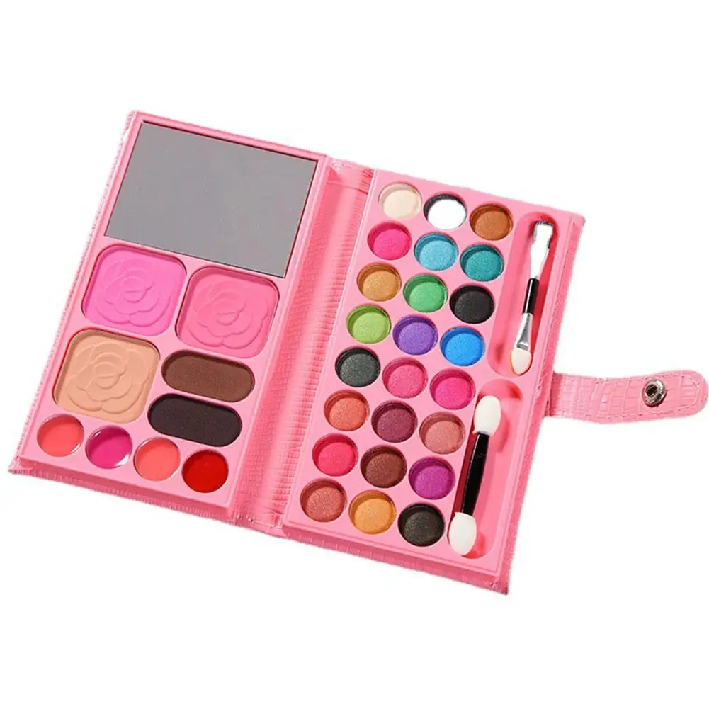 Paleta de Sombra Multi-funcional, 33 Cores Blush, Rosto, Alta Capacidade, Marcador, Brilhante, Matte, Cosm, U4E3