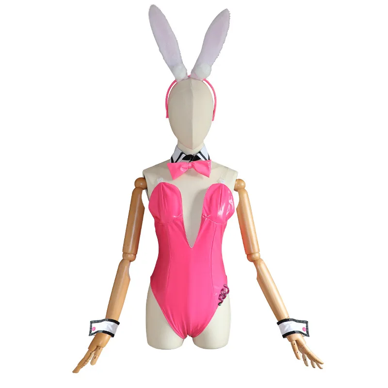 Viper Bunny Girl Cosplay Costume Alice Rabbit Girl Sexy Pink Jumpsuits Suit for Women