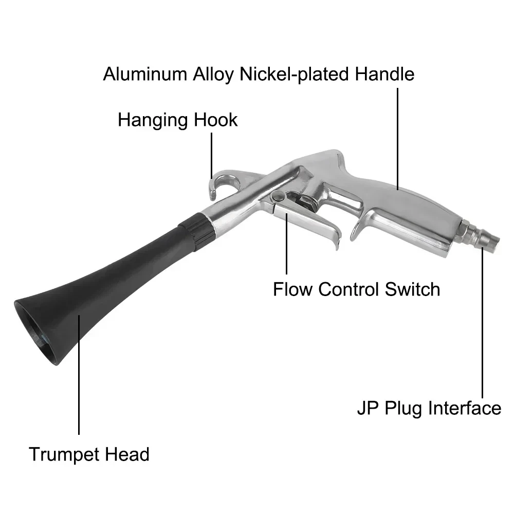Car Cleaning Gun, High Pressure Air Blow Gun, High-Pressure 1/4 Inch Dry Blow Cleaning Tool, Uncharged Interior Spraying Washer image 6