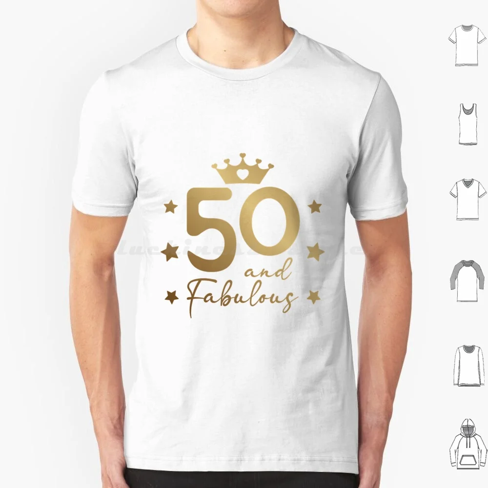 50 Fifty And Fabulous In Gold-Happy Birthday T Shirt Men Women Kids 6xl