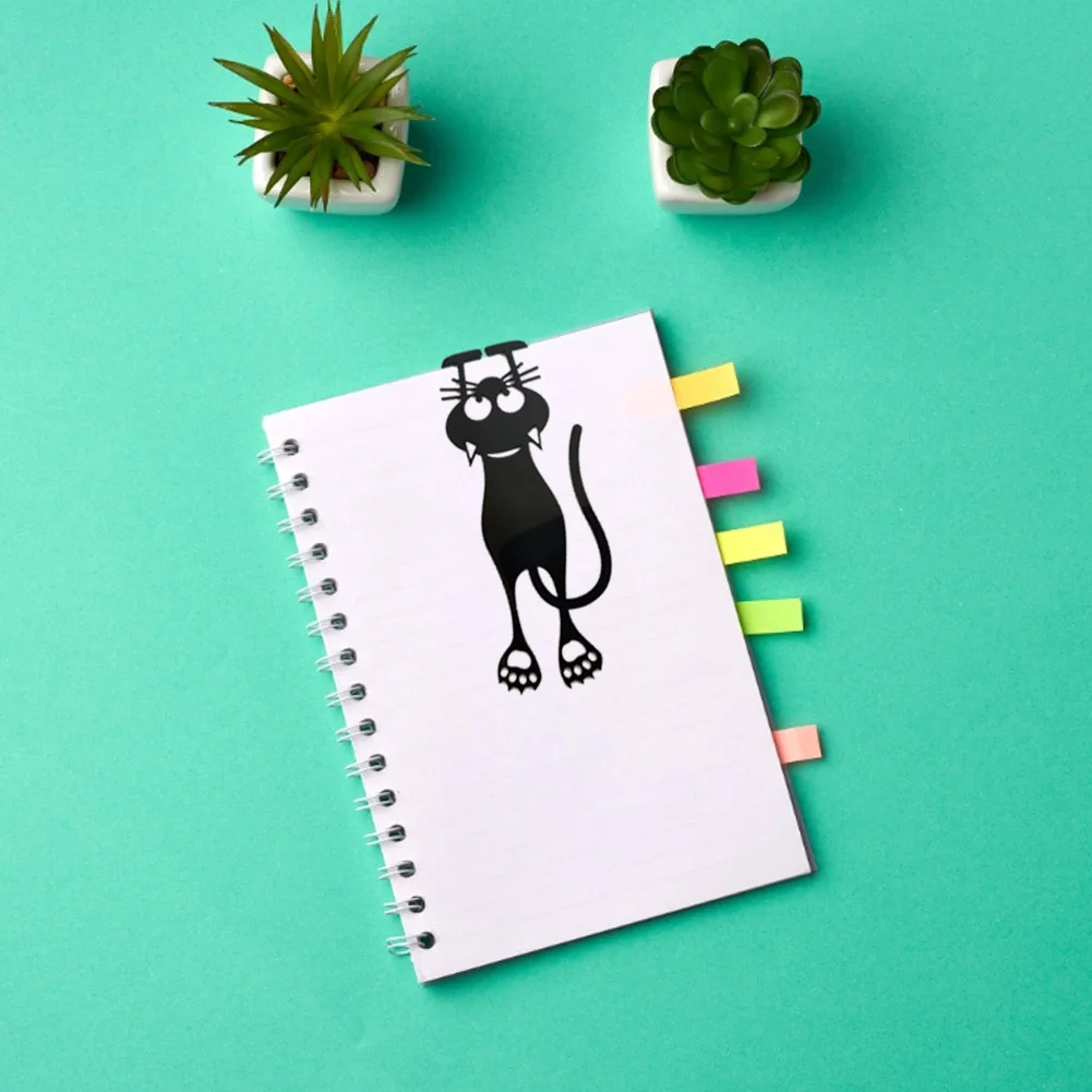 3d tridimensional oco gatinho ferro marcador pvc dos desenhos animados animal estranho leitura livro marca pendurado marcador papelaria