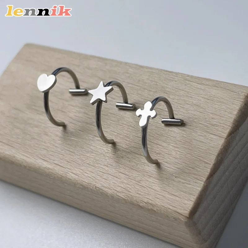 حلقة شفاه مزيفة بدون ثقب، مشبك شفاه من الفولاذ التيتانيوم لا يسبب الحساسية، مجوهرات شفاه لحفلات النادي، مسمار شفاه مغناطيسي أنيق 2025 جديد