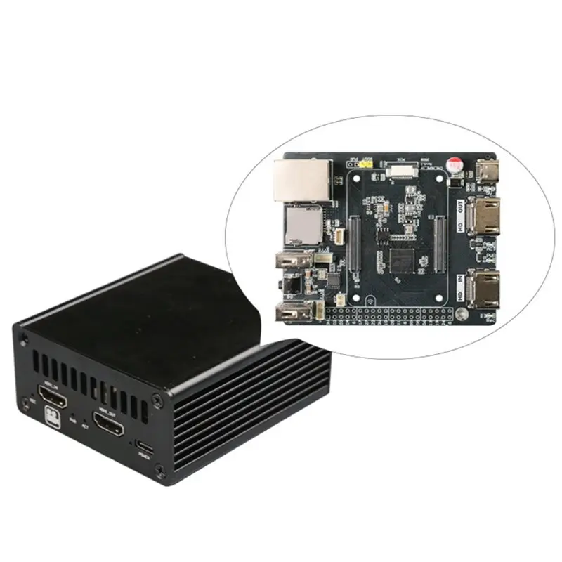 AAAEL-For CM5 HD Video Capture Card For Raspberry Pi Board+Case