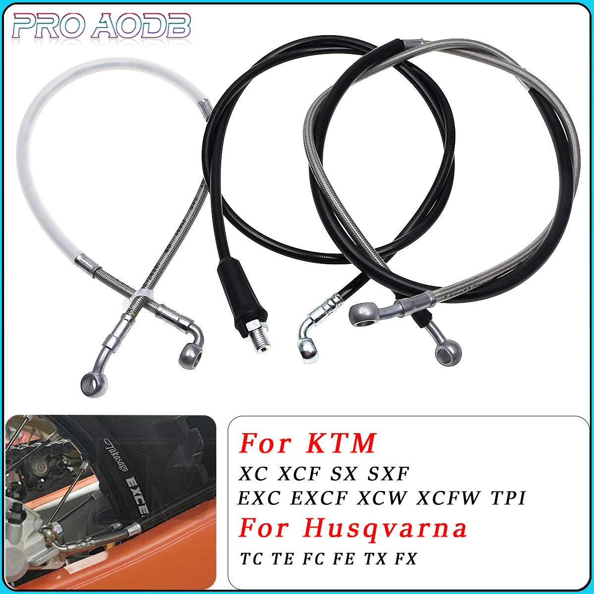 

Motorcycle Front And Rear Brake Oil Hose Line For KTM SX XC SXF XCF EXC EXCF 125-530 For Husqvarna TC TX TE FC FX FE 125-501