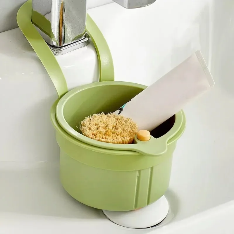 

New Hanging Sink Asphalt Basket Household Kitchen Sink Separation Fruit Cleaning Water Filter Basket Food Residue Filter Basket