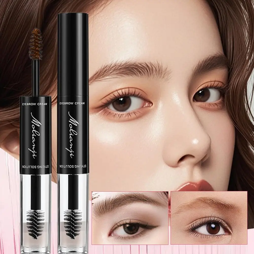 Eyebrow Enhancer Dye Gel Cream Waterproof Lasting Quick Tool Tattoo Makeup Dry Brow Brow Cream Dyeing Tinted Brown U4L7