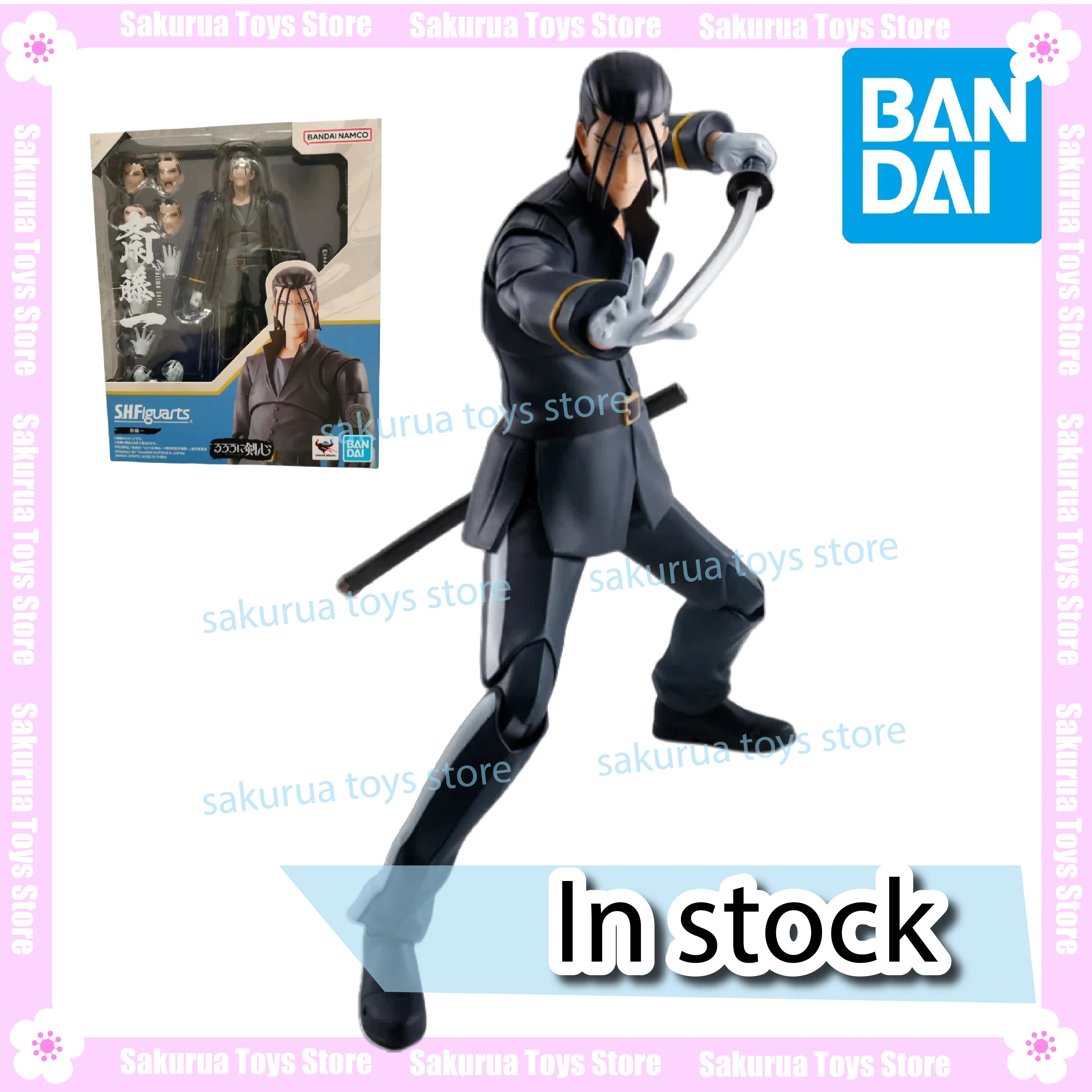 

В наличии, оригинальные периферийные устройства аниме Bandai SHF Langke Jianxin серии Saito Ichi можно использовать для сбора и кукол