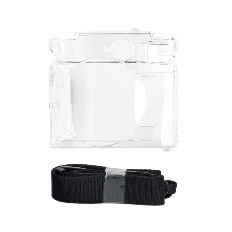 Transparent Camera Protector PC Case Carrying Bag For instax mini 99 Instant Camera with Photo Storage and Straps