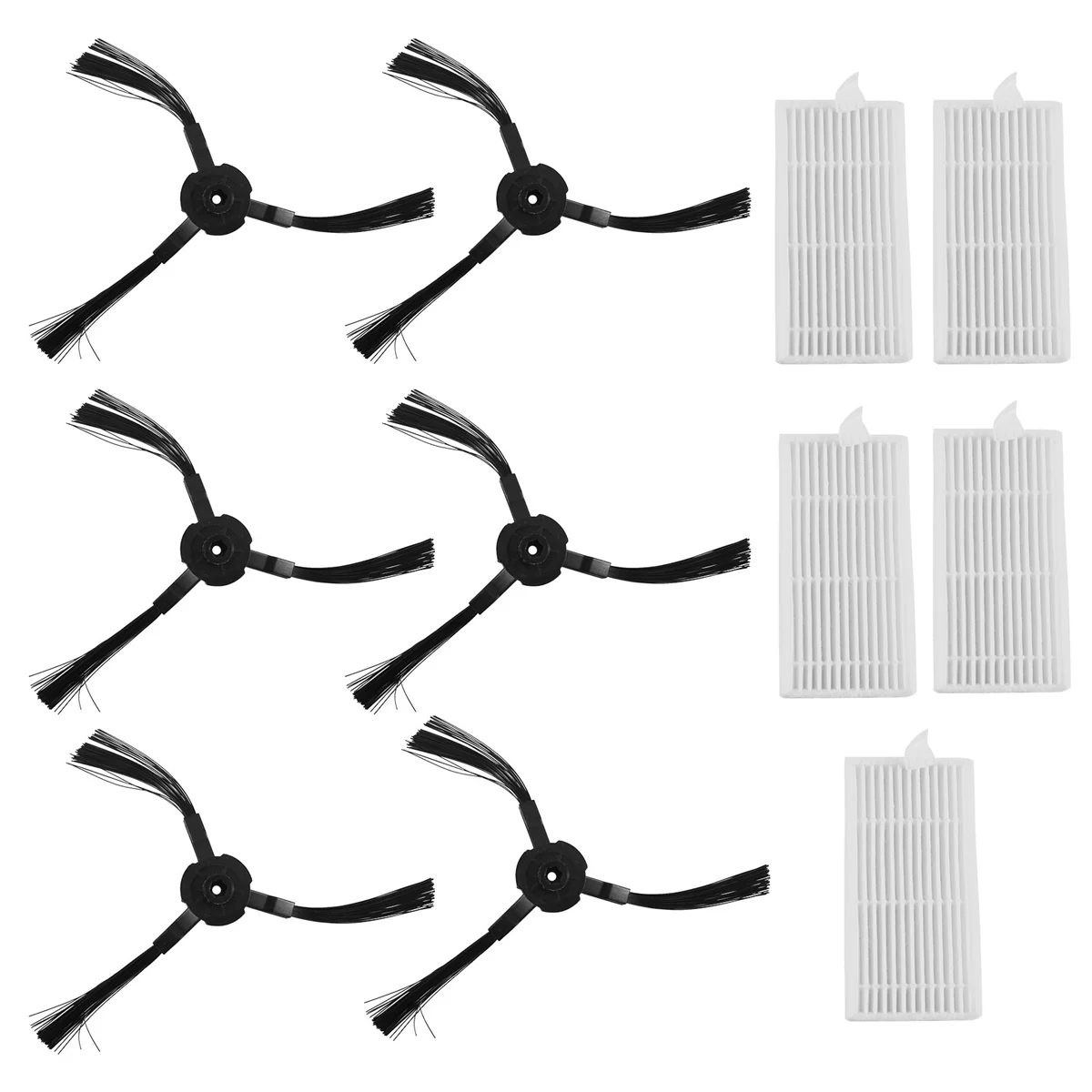 6X Side Brush +5X Filter for Lidl SilverCrest SSR 3000 A1 Robotic Vacuum Cleaner Accessories Vacuum Cleaner Replacement