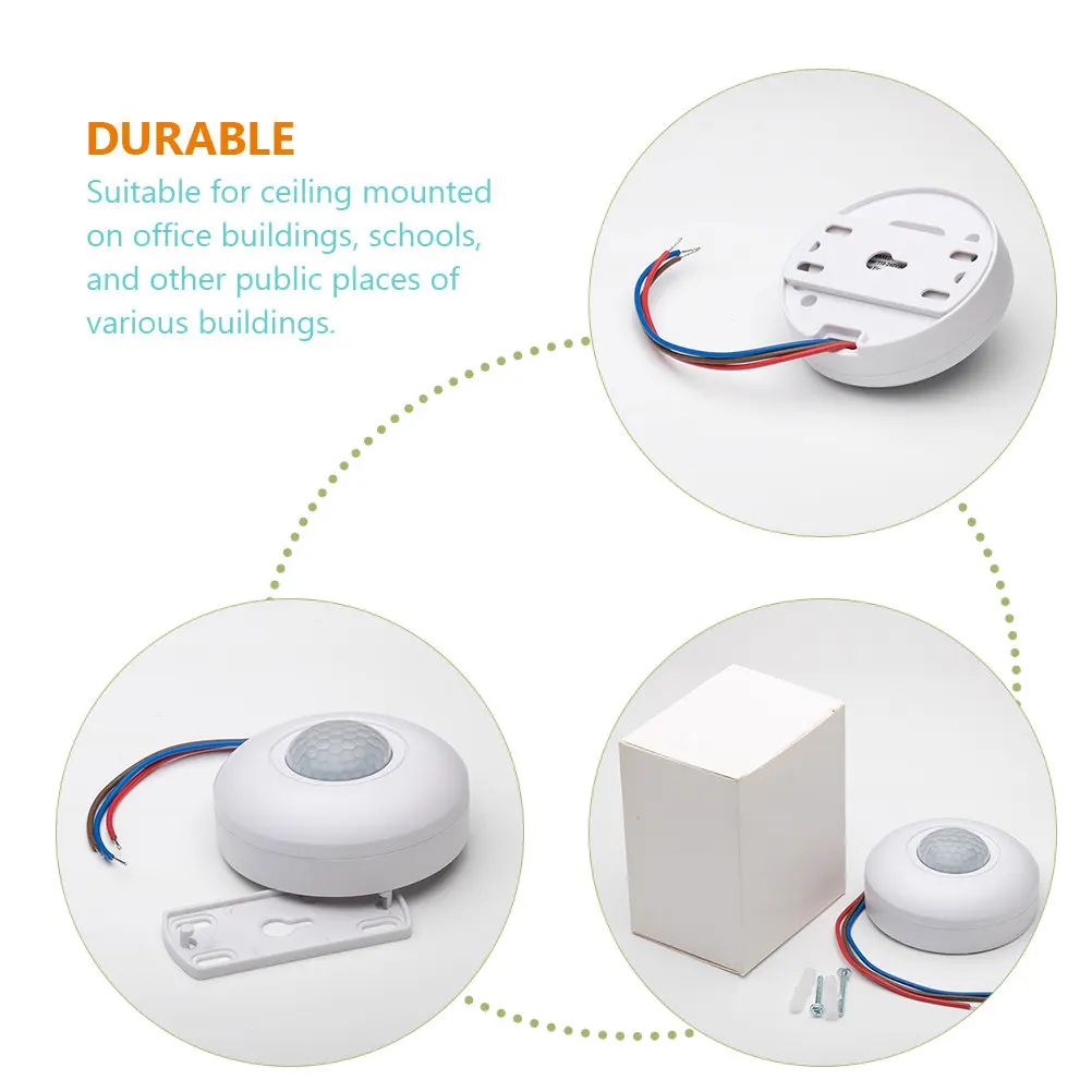 PIR Motion Sensor Light Switch Ceiling Infrared Detector AC 85V to 265V for Home Corridor Stairs Hallway - view 4