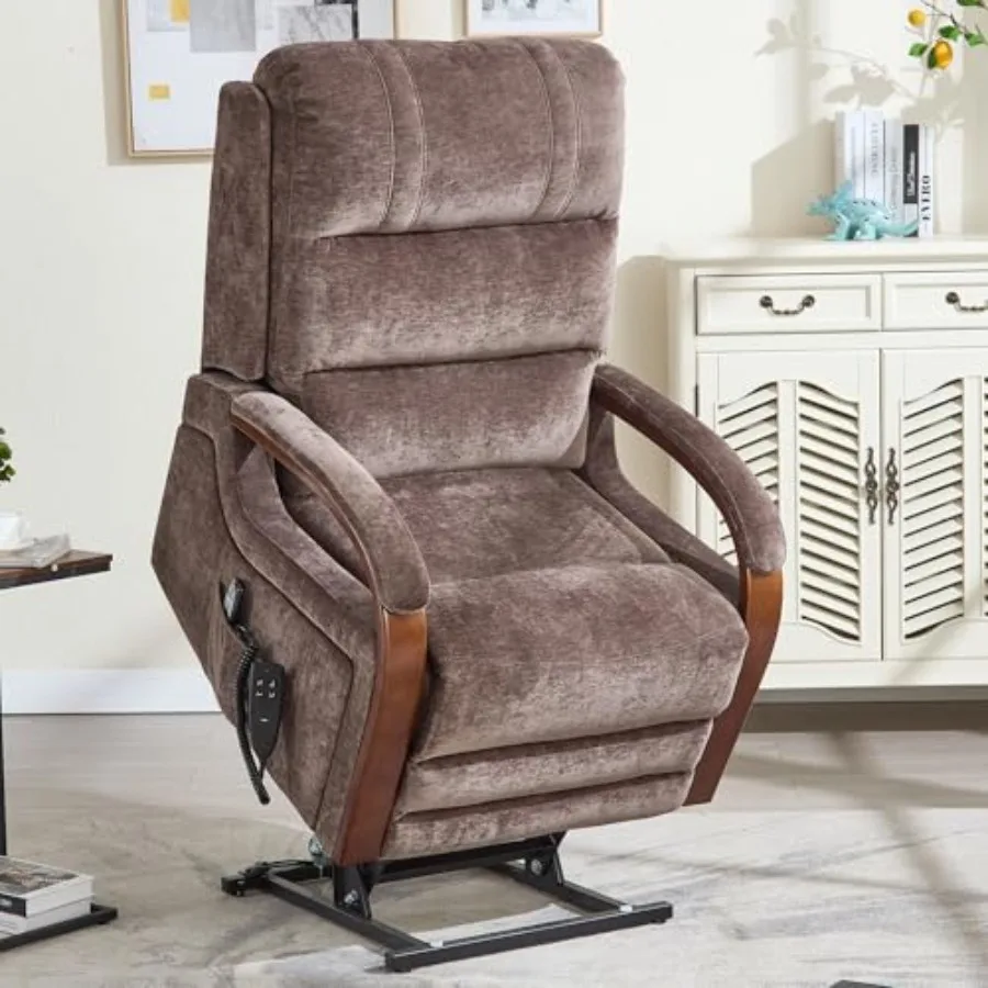 

Кресло-реклайнер с двумя моторами и функцией подъема, массажем и подогревом для пожилых людей, с возможностью полного раскладывания и помощи при вставании, Infinit