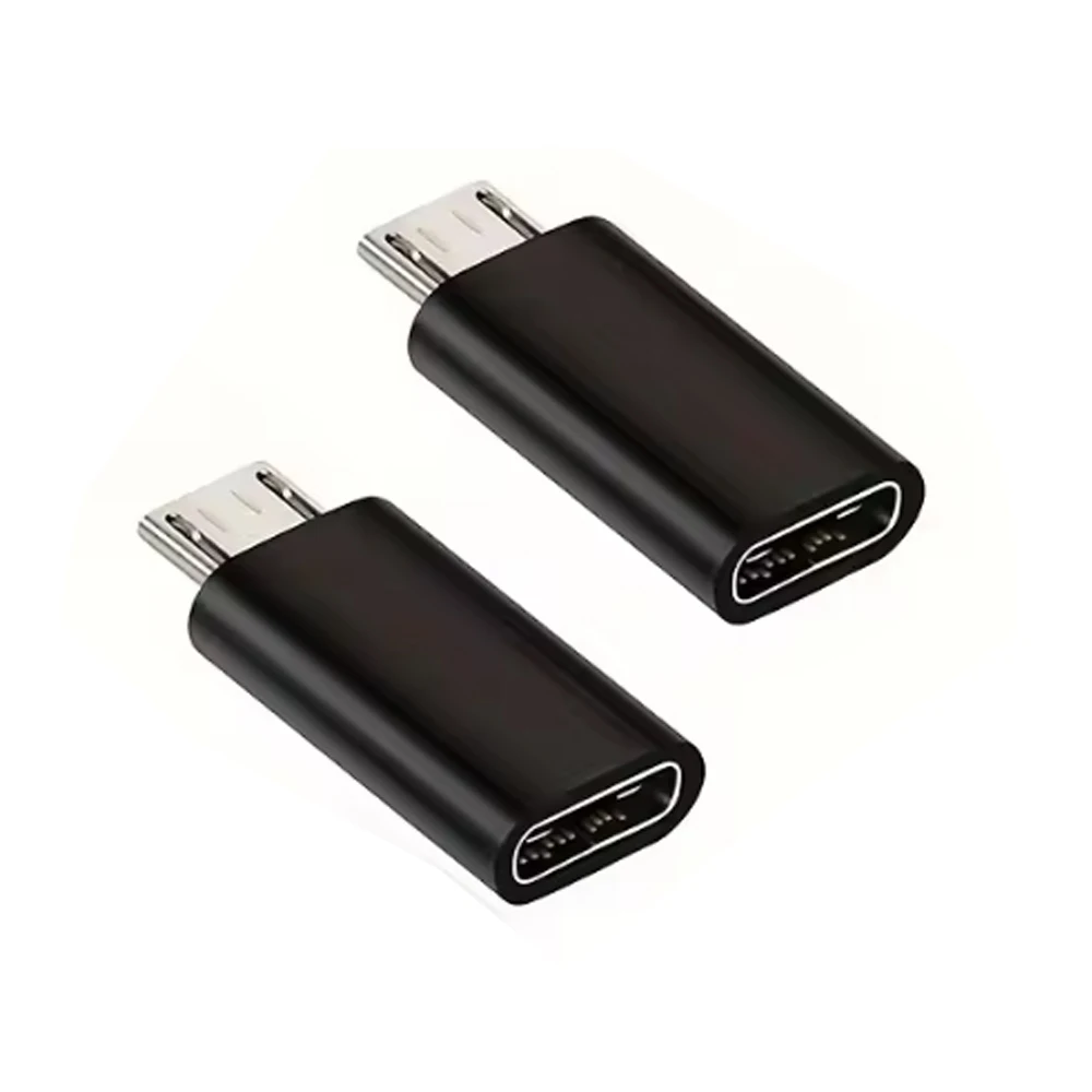 2/4pcs Type C To Micro  USB Convert Connector Type-C Female 