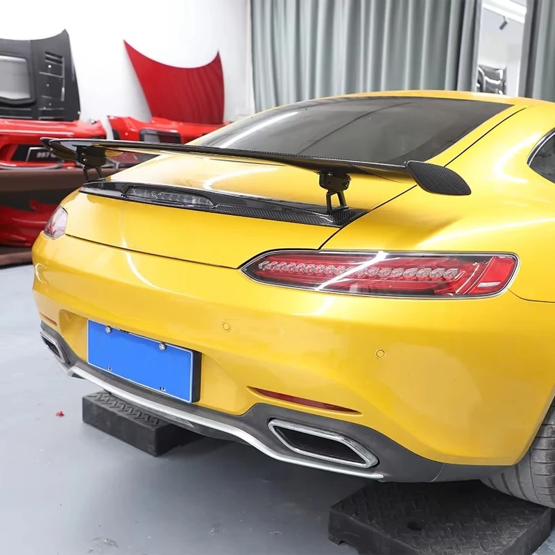 STLF CLRAK Car Upgrade Carbon Fiber Tail Decorative Panel New Condition Fit for 2015-2023 GT GTS GTR Pro Style 6