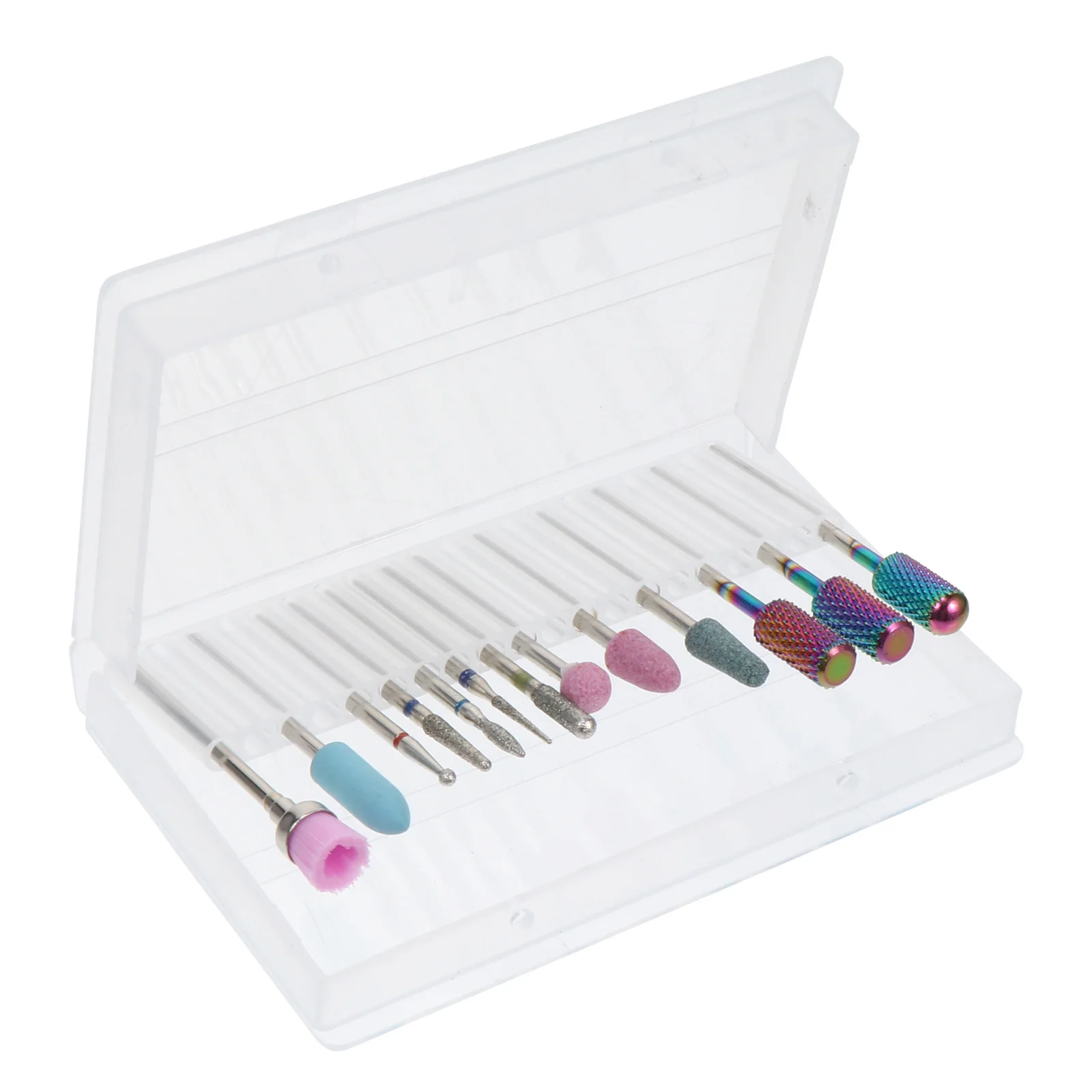 1 مجموعة مسمار مجموعة لقمة مثقاب عالية القوة التنغستن الصلب الصنفرة مانيكير باديكير لقمة ثقب تلميع سريع إزالة ملف الأظافر #4