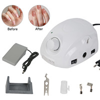 65W Electric Nail Drill 35000RPM Rotate Speed Manicure Machine For Nail Shaping Electric Nail File With Pedal Control Function