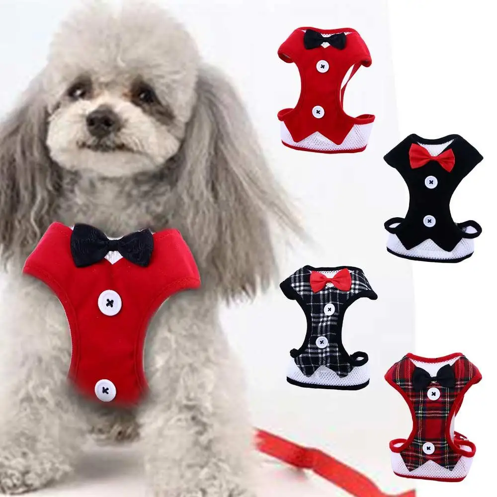 

Chihuahua Rabbits Chest Strap for Small Medium Dogs Collar Pet Vest Dog Leads Cat Evening Dress Puppy Harness Leash