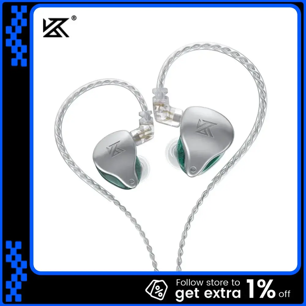 KZ AST Earphones 12BA Units 24 Balanced Armature HIFI Wired Earphones DJ Monitor In-ear Earbuds Noise Cancelling Headsets Gift