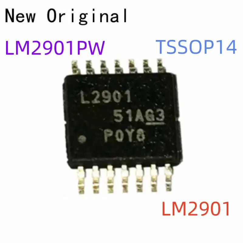 Lm2901Pw Tssop14 New and Original Quad Differential Comparators Marking Code L2901