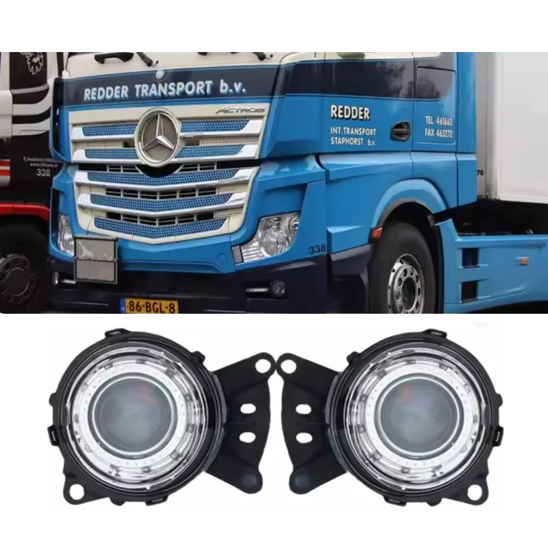 

2 PCS (LH and RH) fog Lamp Fit for BENZ TRUCK ACTROS MP4 9608200556 9608200456 Emark E4