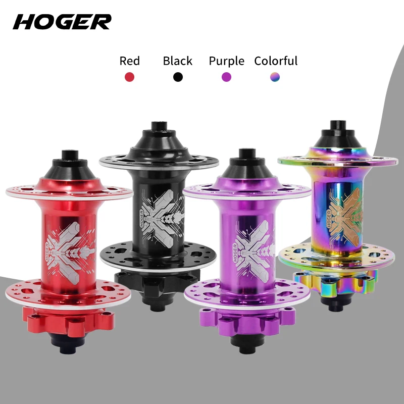 HOGER MTB Hub الجبهة الخلفية 32 36 ثقوب QR من خلال المحور تبادل دراجة هوائية جبلية مكبح قرصي دراجة محاور HG 120 انقر فوق المحور 6 تحمل