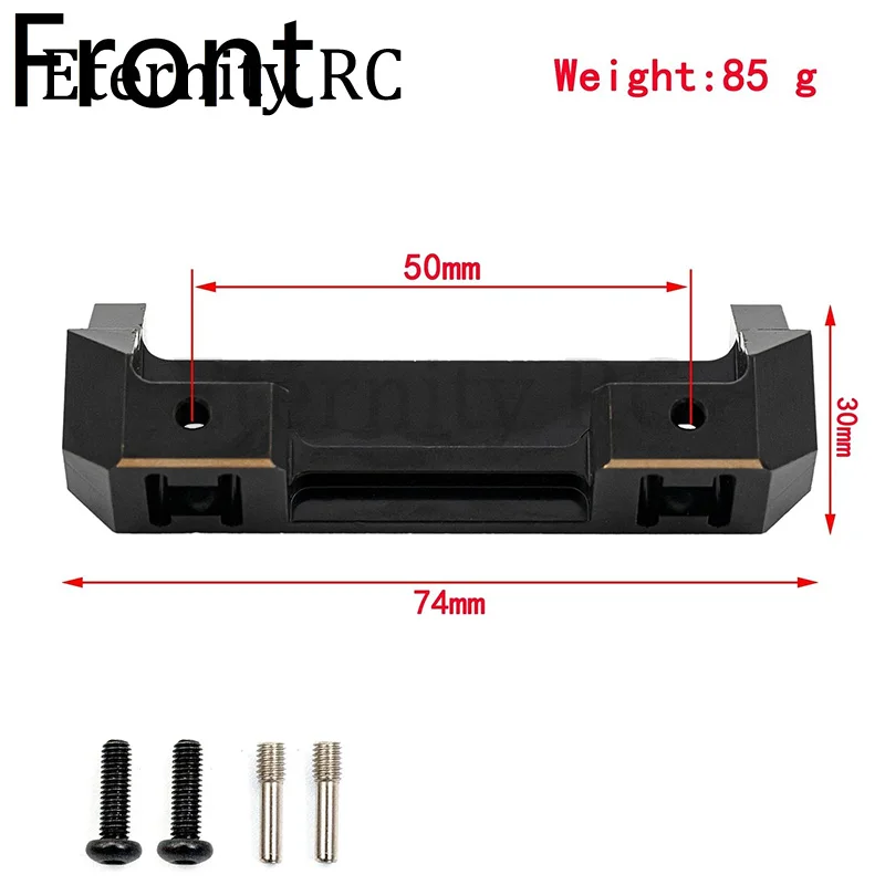 RC Car Brass Front and Rear Bumper Mount Counterweight for RGT EX86190 EX 86190 LC76 1/10 RC Crawler Car Upgrade Parts