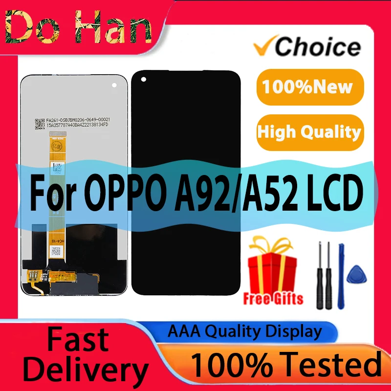 LCD Display For OPPO A92 LCD Display Touch Screen Digitizer Assembly For OPPO A92 A52 LCD Screen Replacement