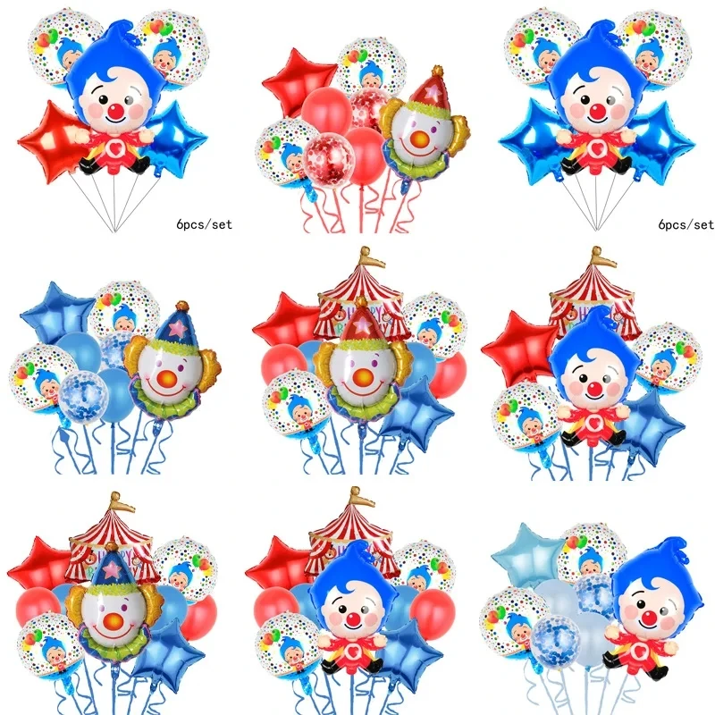 Disney Shaped Joker Circus Birthday Party Christmas Event Clothing Decoration Aluminum Film Balloon