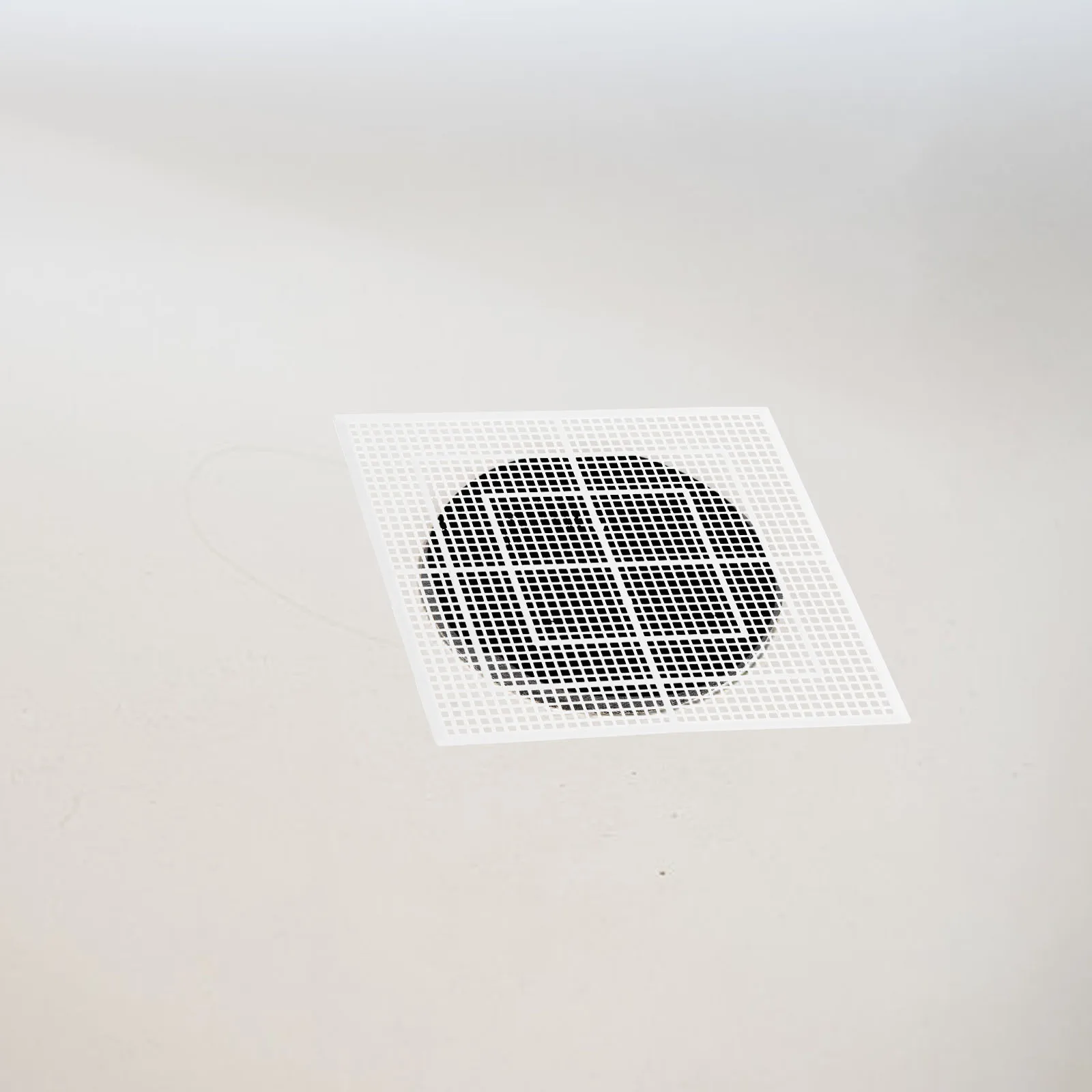 

2 Pcs Filter Cover Drain Net Bathroom Shower Mesh Square Sink Hair Catcher White
