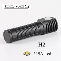 Convoy H2 Flashlight with 519A Linterna Led Headlamp 18650 Type-C Rechargeable Lamp Headlight L-shape Torch Camping Head Light