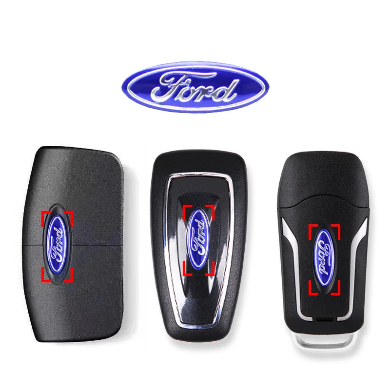5/10Pcs 21mm Car Remote Key Emblem Logo Sticker Decoration Decal For Ford ST FOCUS 2 3 Mondeo Fiesta Kuga MK2 MK3 MK4 Ecosport 4
