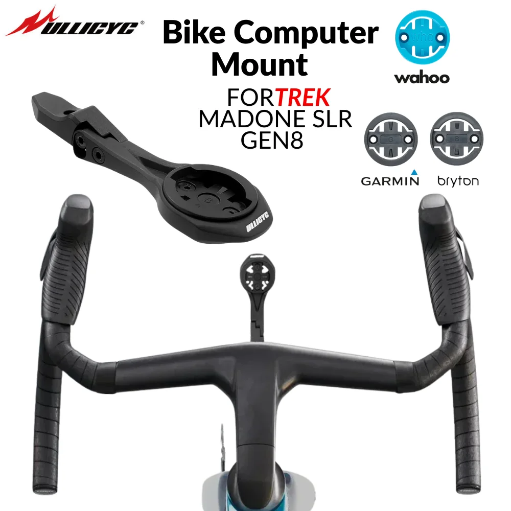

Road BIKE GPS mount For Madone SLR GEN8 Integrated Handlebar Computer Mount support Gopro/GPS/Garmin/Bryton/Wahoo Aluminum Alloy