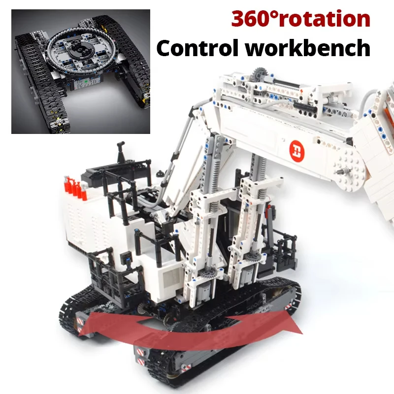 MOC GC004 Технические автомобили Гоночный инженерный экскаватор Строительные блоки Кирпичи Головоломка Сборка Игрушка Рождественский подарок для мальчиков и детей