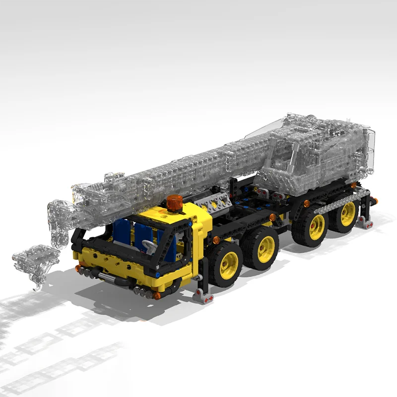 ชุดตัวต่อโมเดลยานยนต์วิศวกรรม รถเครน ของเล่นประกอบเอง เทคโนโลยีโมดูลาร์ ของขวัญ ของเล่นเสริมสร้างทักษะ