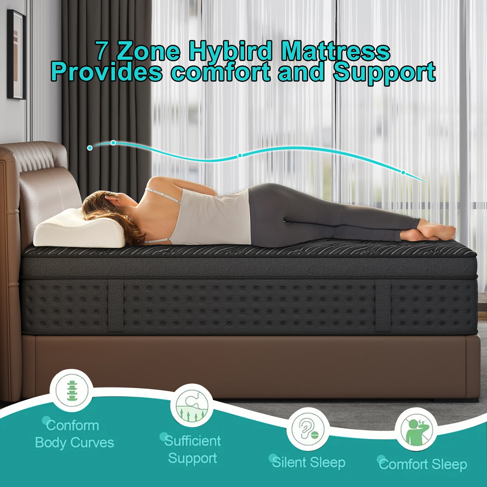 12 Inch Twin, Full, Queen, Kin - Home Office Guest Room review and price