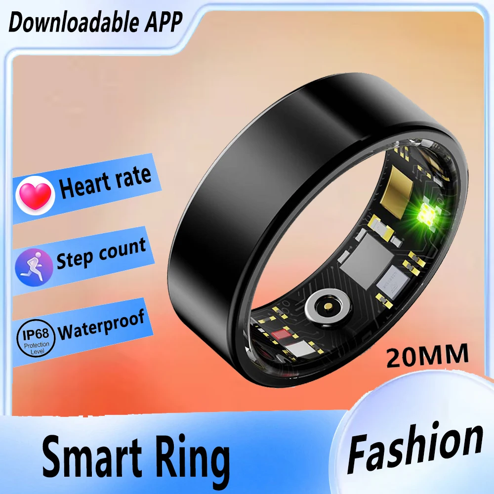 Ip68 Waterproof Smart Ring For Men And Women Health Monitoring Multi Sport Modes Love Witness Ring For Xiaomr Android Ios Phone